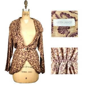 Women's Purple and Tan Intimate Jacket